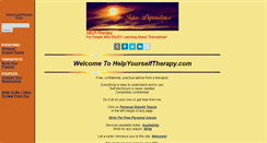 Desktop Screenshot of helpyourselftherapy.com