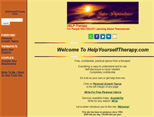 Tablet Screenshot of helpyourselftherapy.com